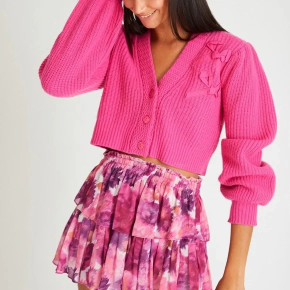 LOVESHACKFANCY Cashmere Cardigan Sweater
